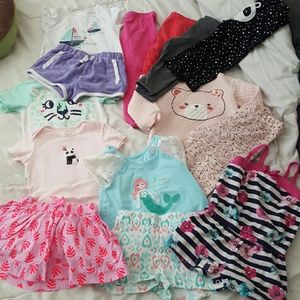 14 pieces of clothes baby girl 18 month old
